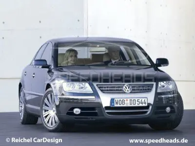 VW Phaeton Facelift – historischer Entwurf