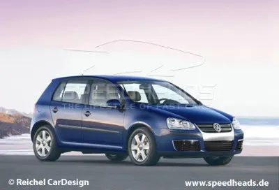 VW Golf Facelift – historischer Entwurf